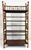 Wood Antique Handcrafted Bamboo and Oak Etagere For Sale - Image 7 of 12