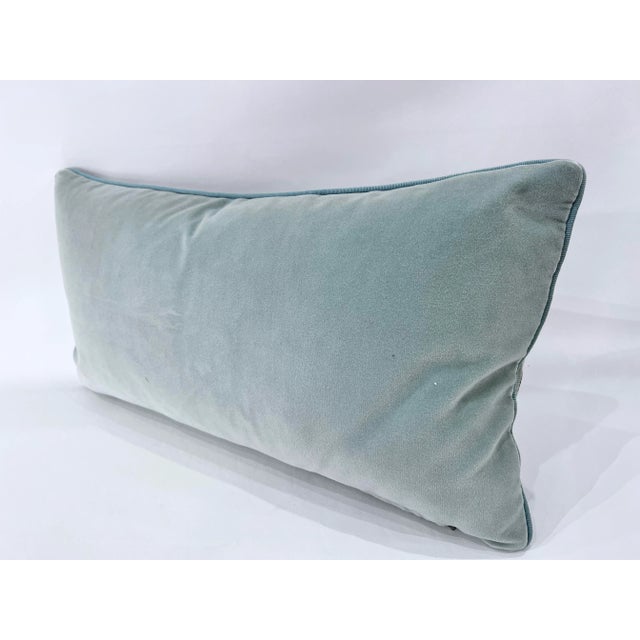 Transitional Contemporary Margo Selby for Osborne & Little Geometric Velvet Decorative Pillow For Sale - Image 3 of 5