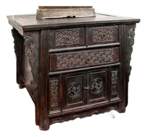Antique Chinese Ming Dynasty Butterfly Cabinet