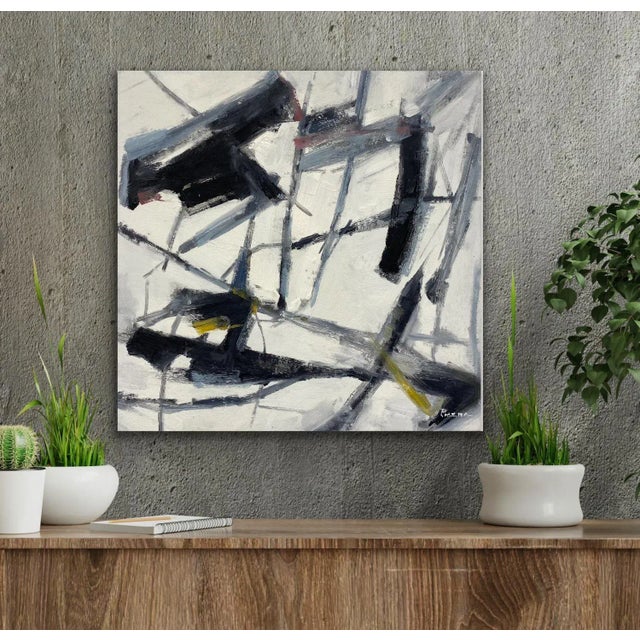 Contemporary Abstract Original Oil Painting For Sale - Image 4 of 11
