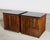 McGuire Pair of McGuire Bamboo Cube Granite Top Drinks Tables For Sale - Image 4 of 18