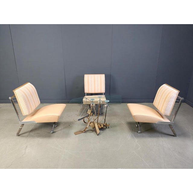 Sculptural Lounge Chair Set with Coffee Table, 1996, Set of 4 For Sale - Image 14 of 15