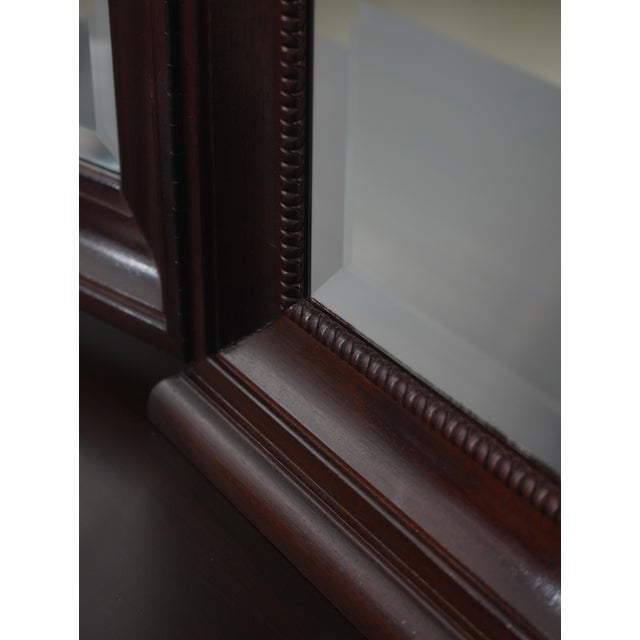 Thomasville Chippendale Style Mahogany Dresser W. Mirror For Sale - Image 13 of 18