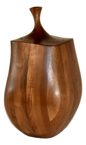 Mid-Century Turned Treen Jar, Circa 1960