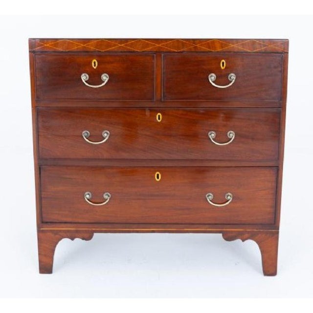 Hollywood Regency Antique Regency Chest of Drawers in Mahogany, 1810 For Sale - Image 3 of 4