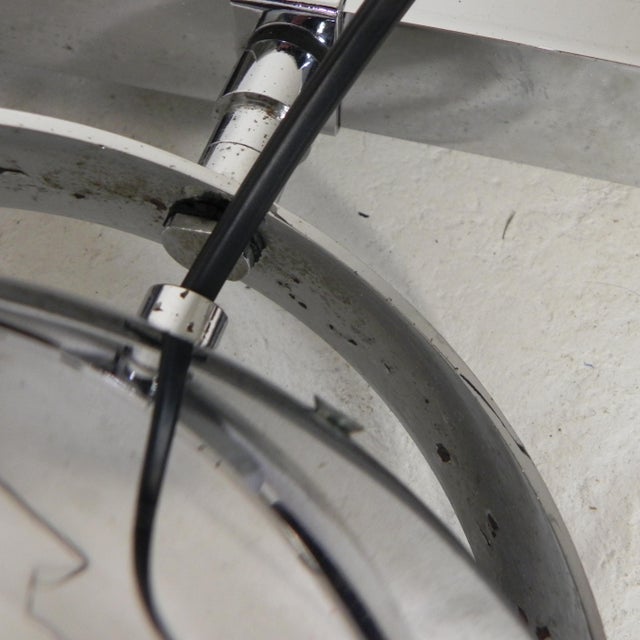 Chrome-Plated Ball Spotlights on Rail, 1950s For Sale - Image 4 of 14