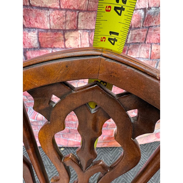 Vintage Gothic Strawberry Hill Windsor Steeple Back Dining Chair Elegant and dramatic, this vintage Gothic Revival dining...