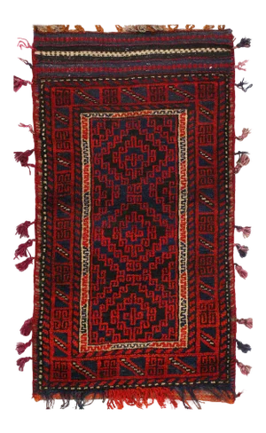 Vintage Persian Hand Knotted Shiraz Saddle Bag 2' X 3'7''