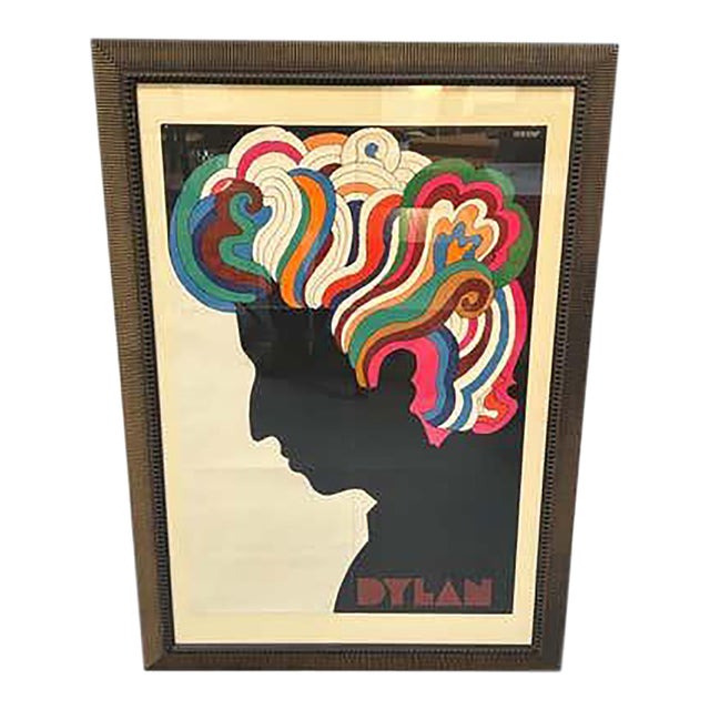 Mid 20th Century Original Bob Dylan Poster by Milton Glaser For Sale