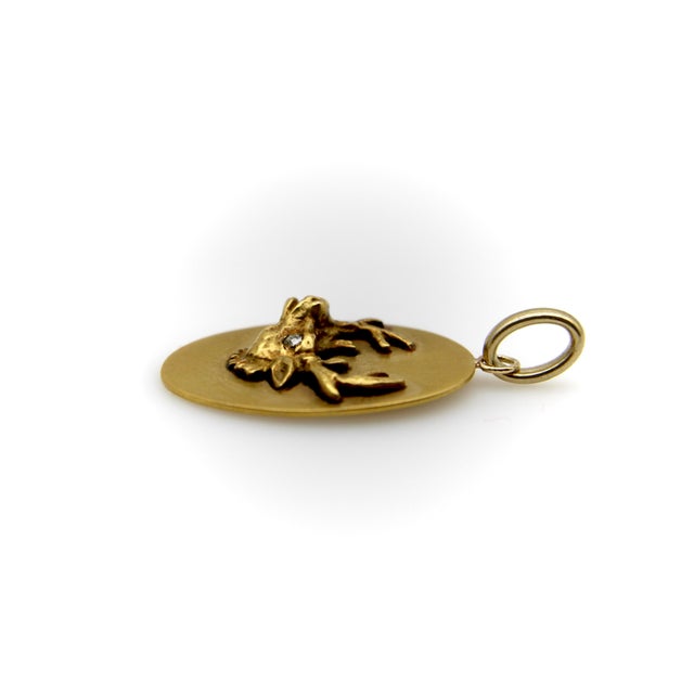 Late 19th Century Victorian 10k Gold Elk Head Bpoe Lodge Pendant Charm For Sale - Image 4 of 8
