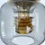 Vintage Gilded Glass Pendant Light from Erco, 1970s For Sale - Image 12 of 13