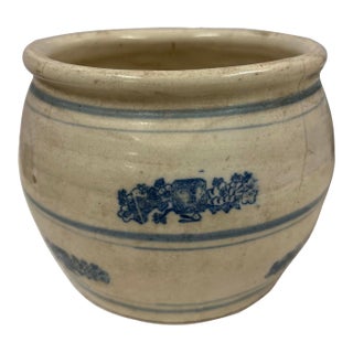 Early 20th Century Antique Chinese Ceramic Pickled Vegetable Jar For Sale