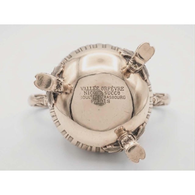 Silver and Vermeil Ceremonial Egg Cup For Sale - Image 3 of 5
