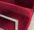 Wood Stendig Mid-Century Modern Cube Lounge Chairs in Burgundy Mohair Velvet and Chrome, Robert Hausmann for De Sede Style - A Pair For Sale - Image 7 of 16
