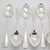 Metal Vintage Italian Handmade Genuine Silver Sugar Spoons, 1970s, Set of 6 For Sale - Image 7 of 15
