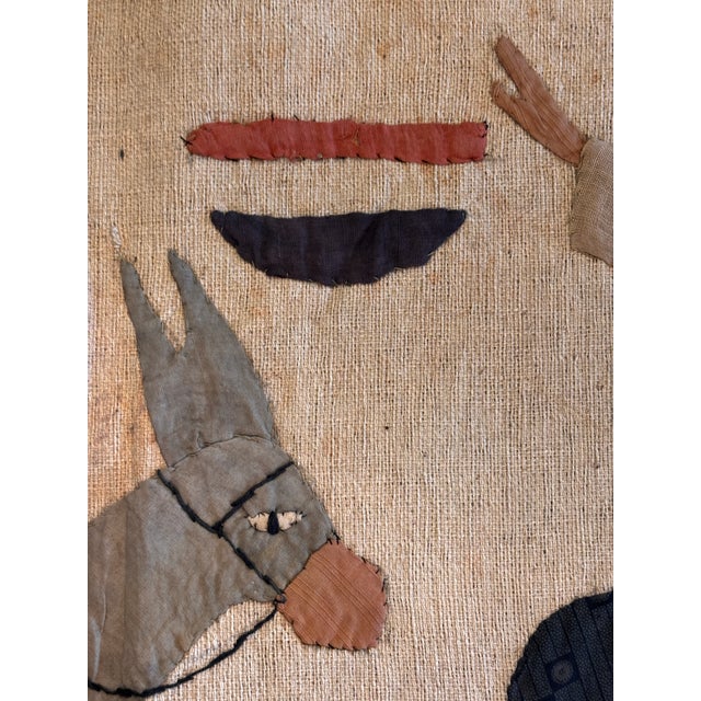 Tan Handstitched Egyptian Khayamiya Wall Hanging For Sale - Image 8 of 8