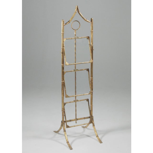 1950s Hollywood Regency Faux Bamboo Pagoda Three Tier Cake Stand