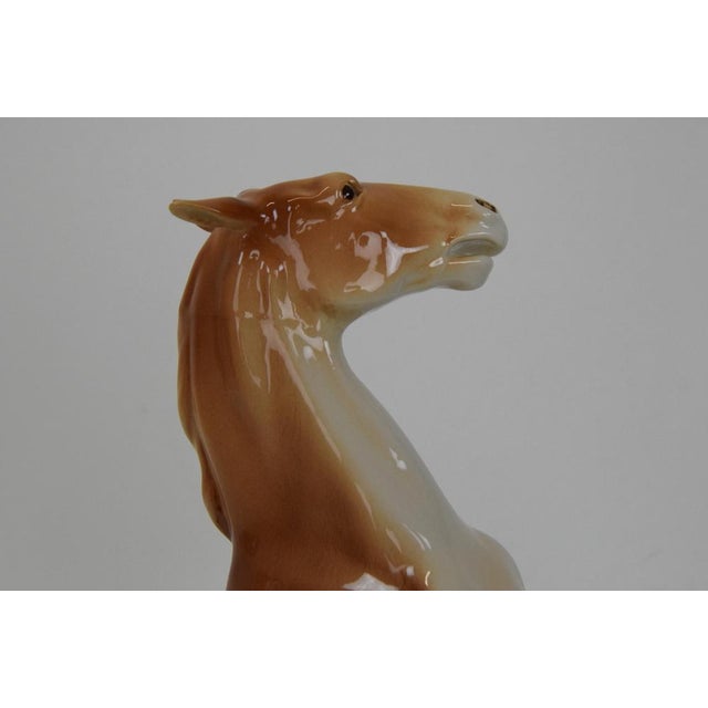 Porcelain Prancing Horse from Royal Dux, 1940s For Sale - Image 9 of 14