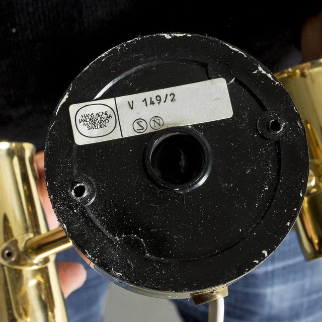 Metal Wall Lamps by Hans-Agne Jakobsson, Set of 2 For Sale - Image 7 of 8