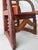 Late 20th Century Artisan Made Folk Art Teak High Back Chair Thailand For Sale - Image 4 of 8