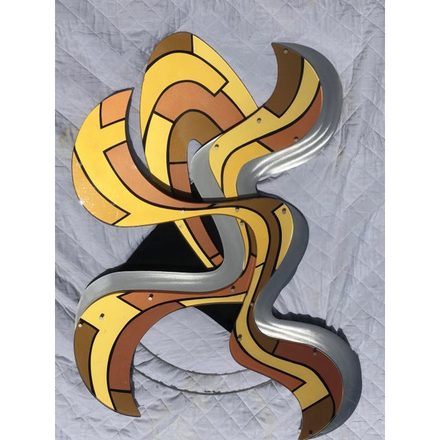 Contemporary Abstract Acrylic and Steel Wall Sculpture by Shlomi Haziza For Sale In Tampa - Image 6 of 6