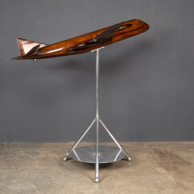 1950s Vintage Model of Hawker Siddeley Nimrod Airplane in Mahogany, 1960 For Sale - Image 5 of 18