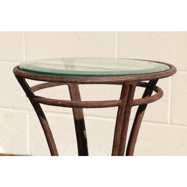 Pair of Twig Wrought Iron Outdoor/Indoor Side Tables by Rose Tarlow Melrose House For Sale - Image 14 of 18