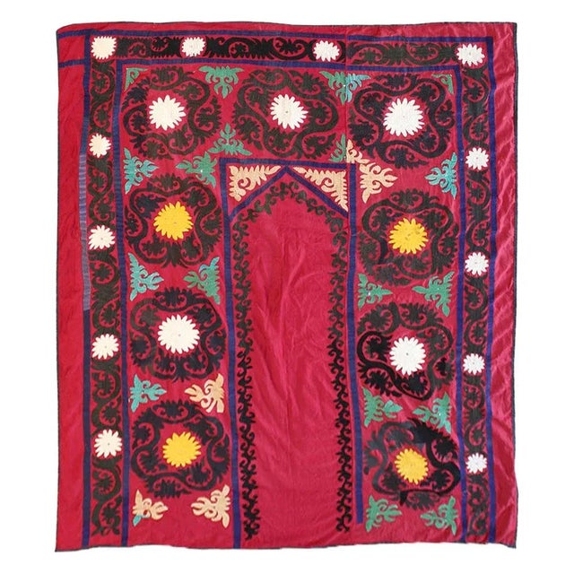 1920s 1920s Vintage Uzbek Suzani For Sale - Image 5 of 5