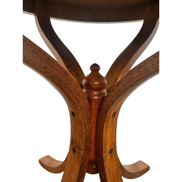 Mid 20th Century CCFM Mid-Century Modern Bentwood & Cane Martini Table For Sale In Austin - Image 6 of 16