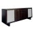 Vintage Frosted Glass Door Ebony Sideboard For Sale