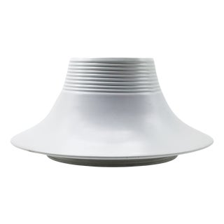 Vesuvio White Ceramic Vase by Angelo Mangiarotti for Gabbianelli, Italy, 1970s For Sale
