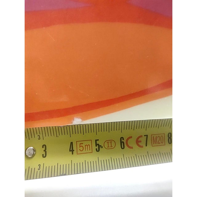 Modernist Floral Bean-Shaped Plastic Bed Tray, Italy, 1970s For Sale - Image 14 of 15