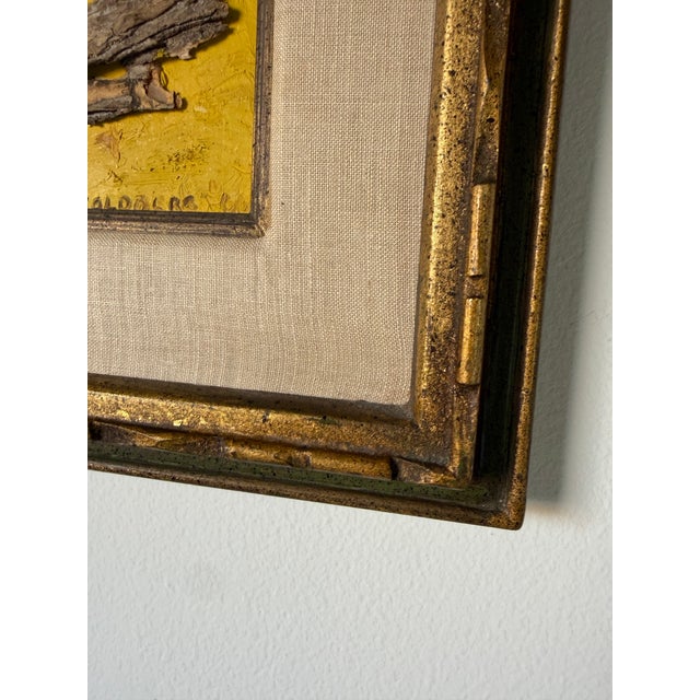 1966 Vintage Goldberg Mixed Media Impressionist Oil on Canvas Painting, Framed For Sale - Image 11 of 12
