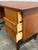 Wood 1960s Danish Teak Mid Century Modern Freestanding Desk With Bookshelf Back With Original Key For Sale - Image 7 of 9
