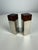 1960s Vintage Scandinavian Modern Salt and Pepper Shakers in Rosewood and Metal, 1960s, Set of 2 For Sale - Image 5 of 9