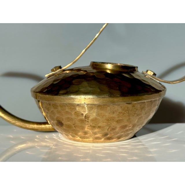 Brass Metal Flower and Cactus Watering Can by Emil Funk for Veb-Kunstschmiede Neuruppin, 1950s For Sale - Image 16 of 18