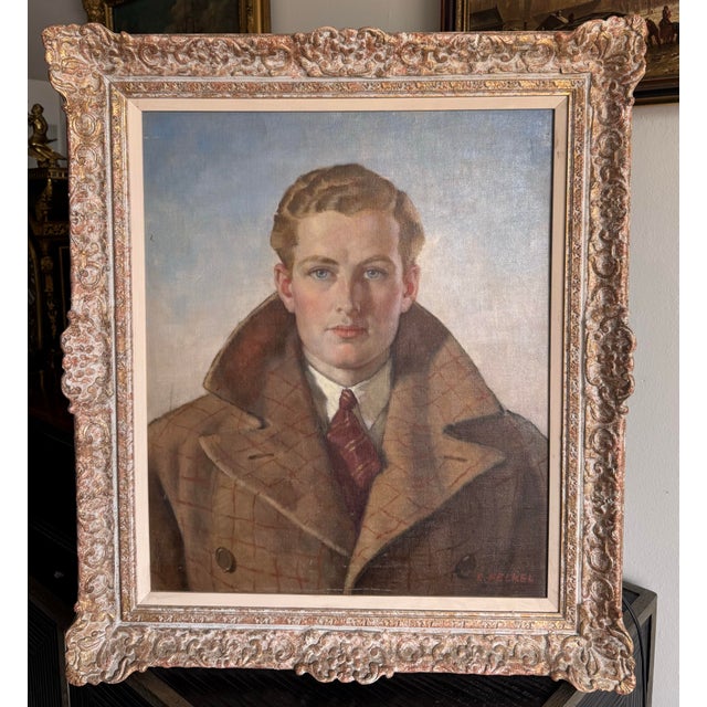 Carl Felkel, 1930s Self Portrait Painting, From Collection of Seymour Stein For Sale - Image 4 of 11
