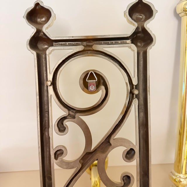 Plastic 1970s Syroco Wall Sconce Candle Holders, a Pair For Sale - Image 7 of 12