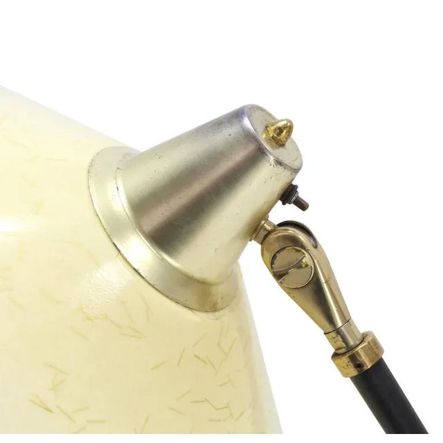Cream Vintage Mid Century Arco Floor Lamp For Sale - Image 8 of 10