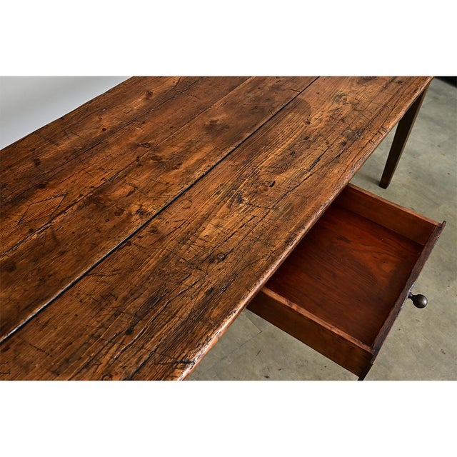 French 19th Century Pine Farm Table For Sale In Baton Rouge - Image 6 of 13