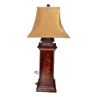 Asian Wildwood Table Lamp For Sale