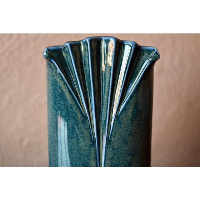 Vintage Art Deco Porcelain Vase from Virebent, 1970s For Sale - Image 6 of 10