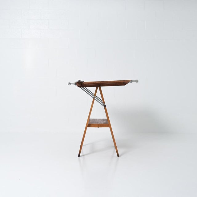 Vintage Industrial Drafting Table, 1950s For Sale - Image 6 of 18