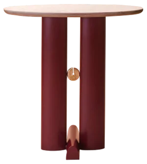Bronze and Quartzite Alcova Side Table by Ilaria Bianchi