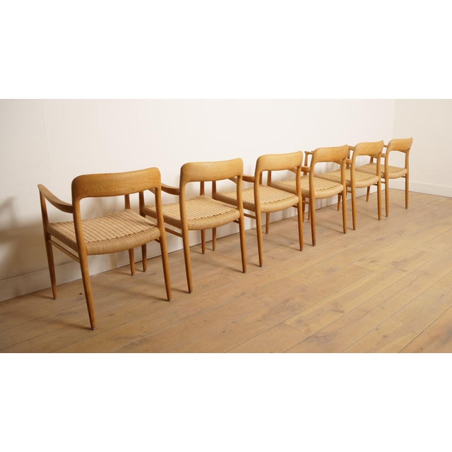 Model 56 Dining Chairs in Oak by Niels Otto (N. O.) Møller for J.L. Møllers, Set of 6 For Sale - Image 10 of 15