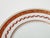 Mid-Century Modern Richard Ginori 1735 Handpainted Porcelain Dinner Plate in Pincio Red, Late 20th Century For Sale - Image 3 of 9