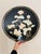 Chinoiserie Black Chinoiserie Round Wall Art/Plaques With Mother of Pearl Inlay- A Pair For Sale - Image 3 of 12
