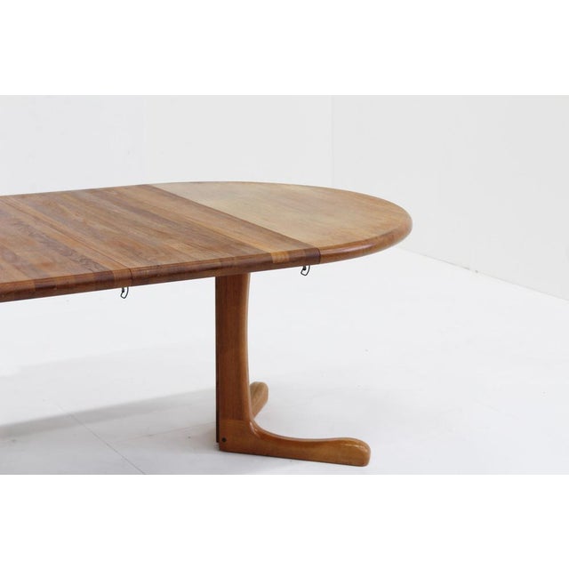 Brown Vintage Danish Extendable Dining Table in Teak, 1960s For Sale - Image 8 of 12