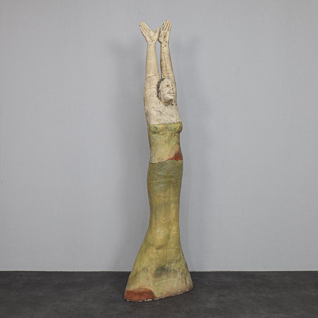 Sjer Jacobs, Standing Female Figure, 1990s, Ceramic For Sale - Image 10 of 10