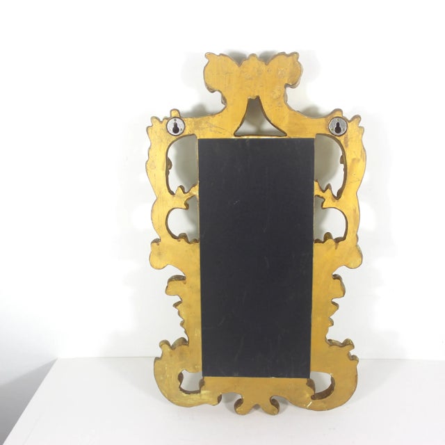 One Vintage gilded gold Italian Rococo style wall mirror. Heavy for its size. Photos show both mirrors available. I have...